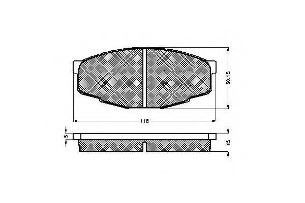 SPIDAN 30179 Комплект гальмівних колодок, дискове гальмо
