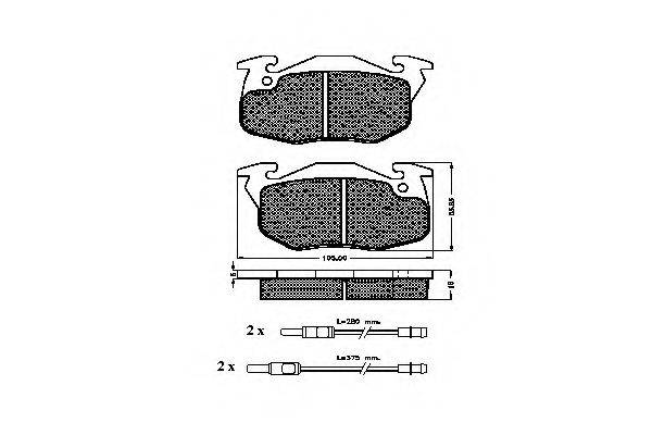 SPIDAN 30974 Комплект гальмівних колодок, дискове гальмо