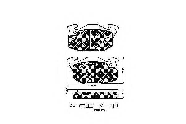 SPIDAN 31071 Комплект гальмівних колодок, дискове гальмо