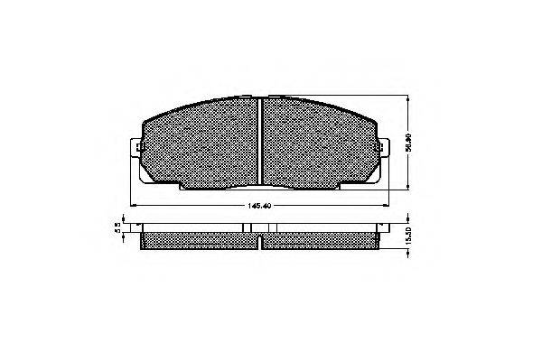 SPIDAN 31903 Комплект гальмівних колодок, дискове гальмо