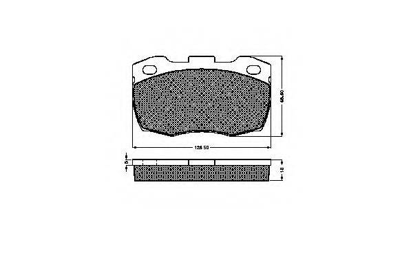 SPIDAN 32261 Комплект гальмівних колодок, дискове гальмо
