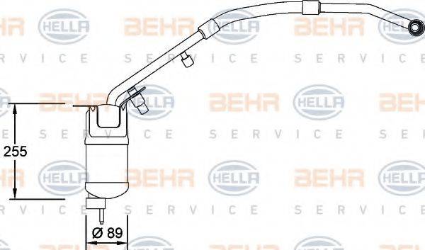 BEHR HELLA SERVICE 8FT351198151 Осушувач, кондиціонер
