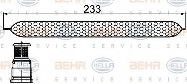 BEHR HELLA SERVICE 8FT351200251 Осушувач, кондиціонер