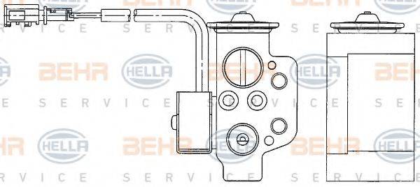 BEHR HELLA SERVICE 8UW351234611 форсунка, розширювальний клапан
