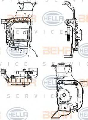 BEHR HELLA SERVICE 6NW351344031 Регулювальний елемент, змішувальний клапан