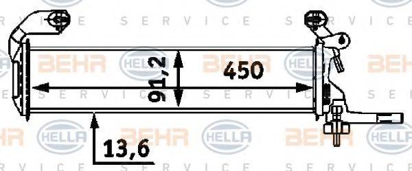 BEHR HELLA SERVICE 8MK376712661 Радіатор, охолодження двигуна