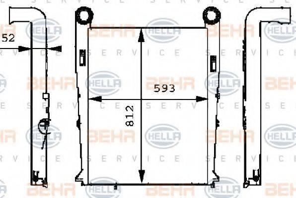 Інтеркулер BEHR HELLA SERVICE 8ML 376 724-071 Інтеркулер BEHR HELLA SERVICE 8ML 376 724-071