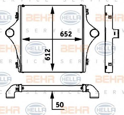 Інтеркулер BEHR HELLA SERVICE 8ML 376 724-201 Інтеркулер BEHR HELLA SERVICE 8ML 376 724-201