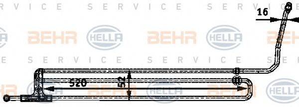 BEHR HELLA SERVICE 8MO376726201 Олійний радіатор, рульове керування
