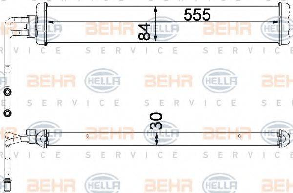BEHR HELLA SERVICE 8MO376750771 Олійний радіатор, автоматична коробка передач