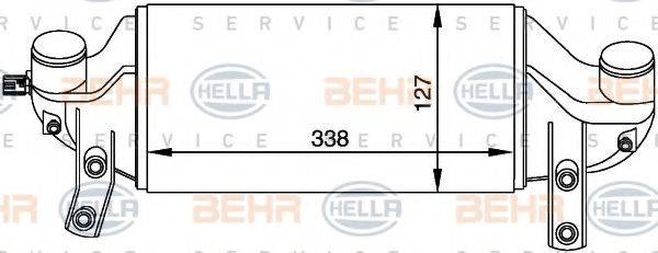 BEHR HELLA SERVICE 8ML376765091 Інтеркулер
