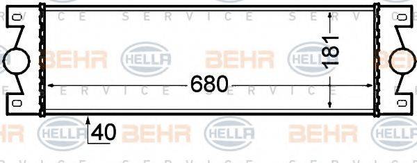 BEHR HELLA SERVICE 8ML376776521 Інтеркулер