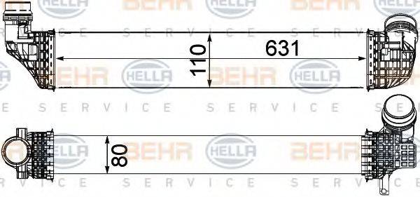 BEHR HELLA SERVICE 8ML376912121 Інтеркулер