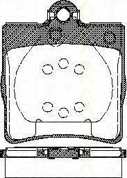 TRISCAN 811023018 Комплект гальмівних колодок, дискове гальмо