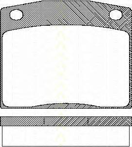 TRISCAN 811040017 Комплект гальмівних колодок, дискове гальмо