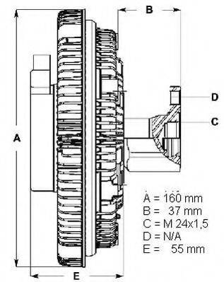BERU LK011 Зчеплення, вентилятор радіатора