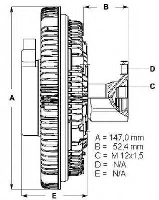 BERU LK113 Зчеплення, вентилятор радіатора