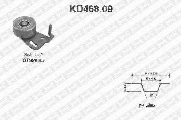 SNR KD46809 Комплект ременя ГРМ