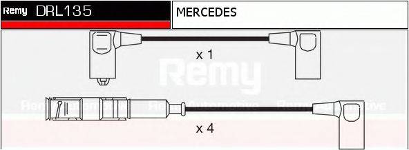 DELCO REMY DRL135 Комплект дротів запалювання
