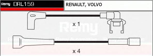 DELCO REMY DRL159 Комплект дротів запалювання