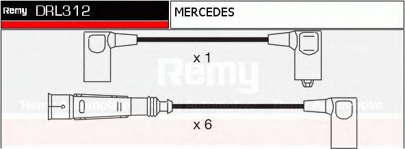 DELCO REMY DRL312 Комплект дротів запалювання