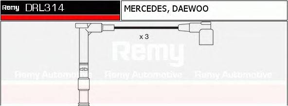 DELCO REMY DRL314 Комплект дротів запалювання