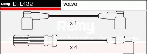 DELCO REMY DRL432 Комплект дротів запалювання