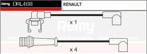 DELCO REMY DRL468 Комплект дротів запалювання