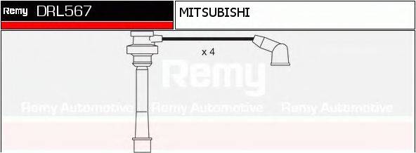 DELCO REMY DRL567 Комплект дротів запалювання