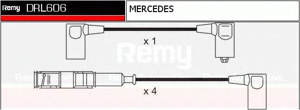 DELCO REMY DRL606 Комплект дротів запалювання