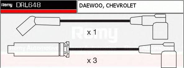 DELCO REMY DRL648 Комплект дротів запалювання