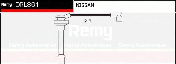 DELCO REMY DRL861 Комплект дротів запалювання