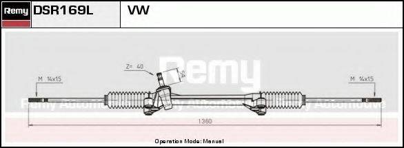 DELCO REMY DSR169L Рульовий механізм
