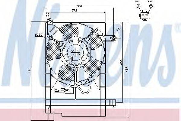 NISSENS 85062 Вентилятор, охолодження двигуна