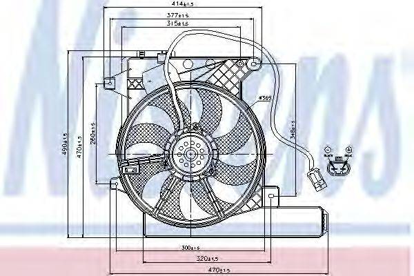 NISSENS 85202 Вентилятор, охолодження двигуна