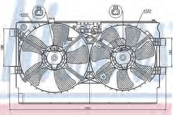 NISSENS 85635 Вентилятор, охолодження двигуна