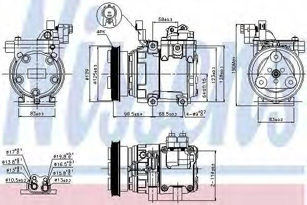 NISSENS 89291 Компресор, кондиціонер