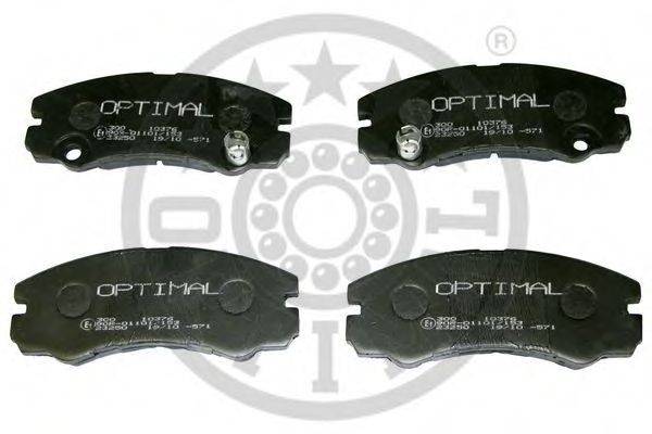 OPTIMAL 10376 Комплект гальмівних колодок, дискове гальмо