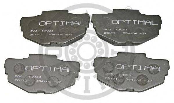 OPTIMAL 12033 Комплект гальмівних колодок, дискове гальмо