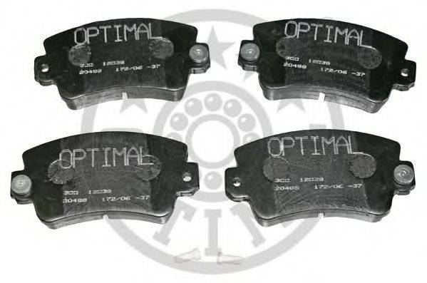 OPTIMAL 12038 Комплект гальмівних колодок, дискове гальмо