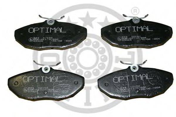 OPTIMAL 12152 Комплект гальмівних колодок, дискове гальмо