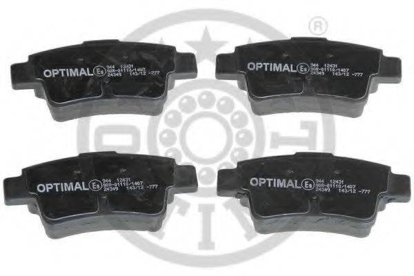 OPTIMAL 12431 Комплект гальмівних колодок, дискове гальмо