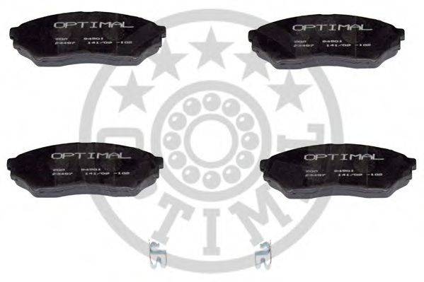 OPTIMAL 84501 Комплект гальмівних колодок, дискове гальмо