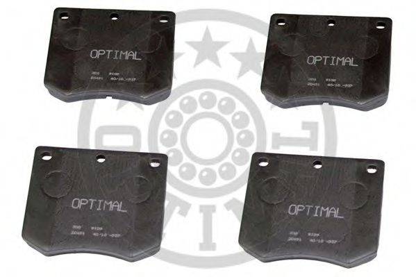 OPTIMAL 9109 Комплект гальмівних колодок, дискове гальмо