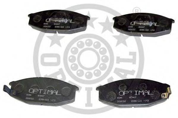 OPTIMAL 9347 Комплект гальмівних колодок, дискове гальмо