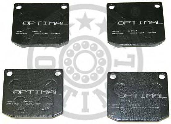 OPTIMAL 9511 Комплект гальмівних колодок, дискове гальмо
