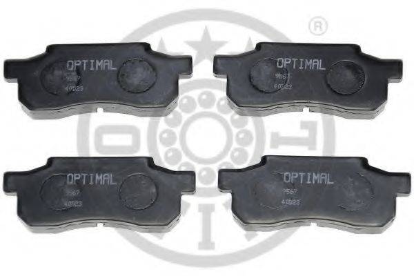 OPTIMAL 9567 Комплект гальмівних колодок, дискове гальмо
