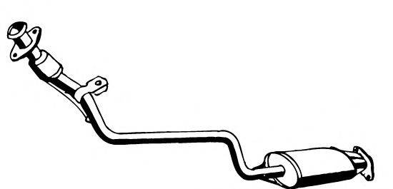 Передглушувач вихлопних газів WALKER 15027 Передглушувач вихлопних газів WALKER 15027