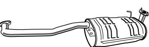 Середній глушник вихлопних газів WALKER 17604 Середній глушник вихлопних газів WALKER 17604