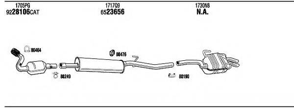 WALKER CIH16727 Система випуску ОГ